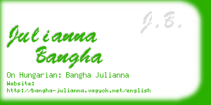 julianna bangha business card